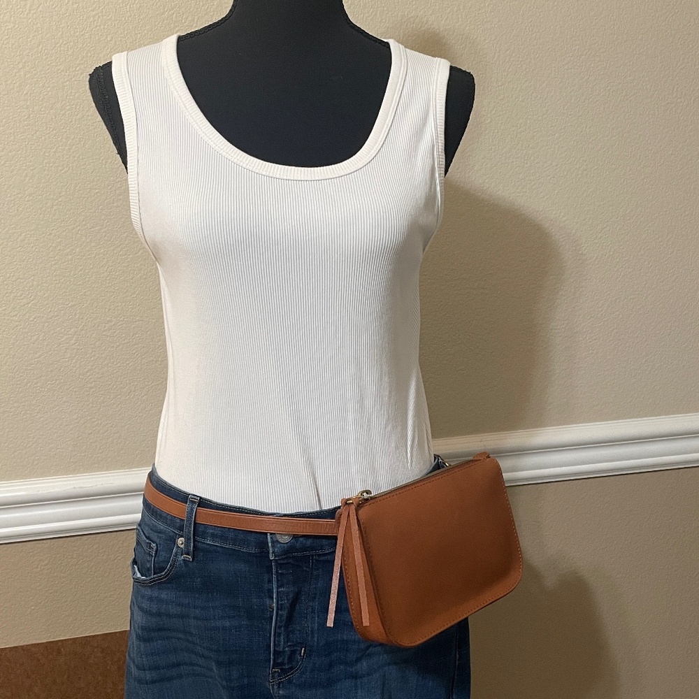 Madewell "The Simple Pouch" Leather Belt Bag